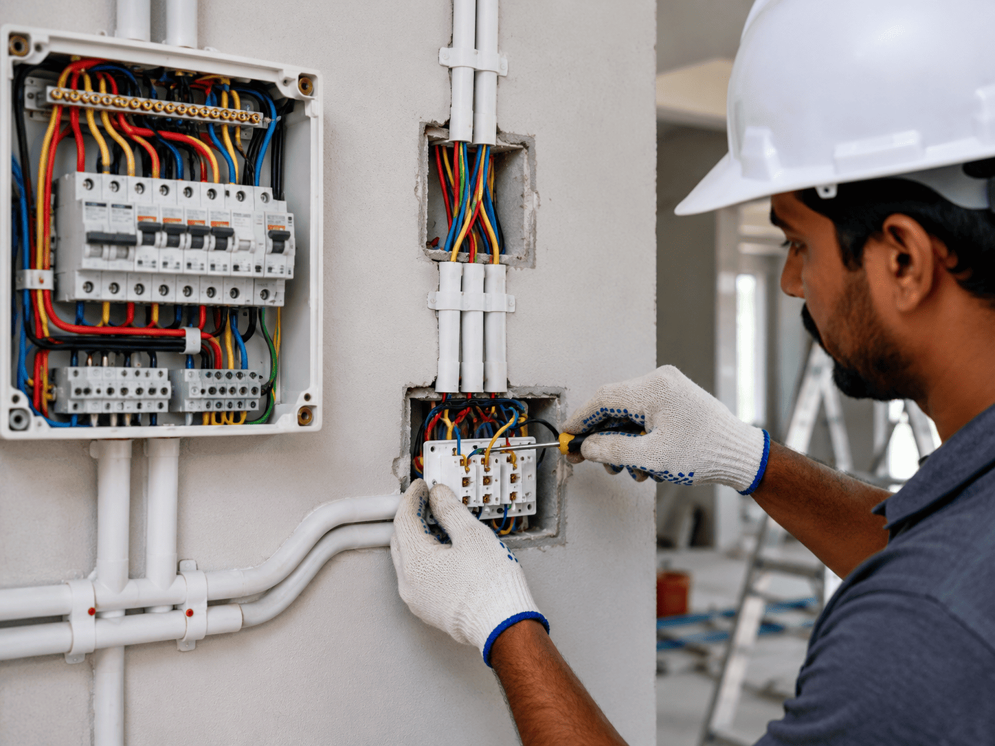 Professional house wiring service by AK Electrical in Trichy - complete electrical wiring for homes and offices